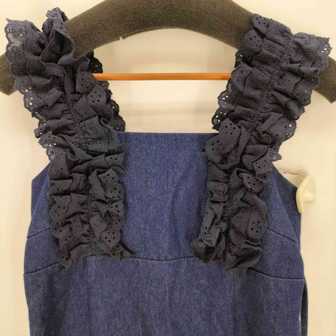 リランドチュール Rirandture フリルショルダーデニムワンピース レディース