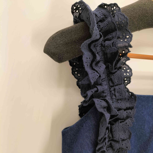 リランドチュール Rirandture フリルショルダーデニムワンピース レディース