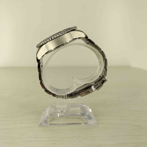 エンポリオアルマーニ EMPORIO ARMANI アナログ クロノグラフ シルバーステンレスベルト 腕時計 メンズ FREE