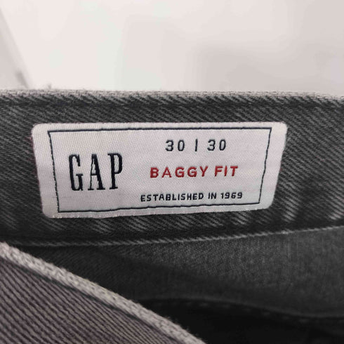 ギャップ Gap BAGGY FIT RIGI WASHED BLACK ジーンズ ウォッシュウェル バギーデニム メンズ 30×30