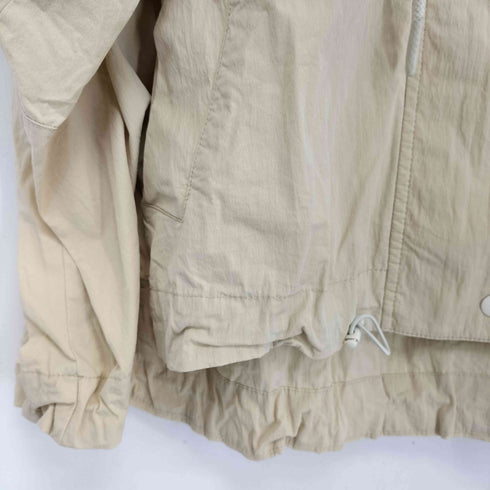 ザラ ZARA 裾ドローコード クロップド マウンテン パーカー レディース import:L