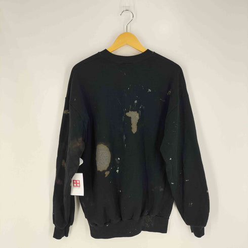 ジャージーズ JERZEES 90S USA製 ペイント ブリーチ加工 クルーネック スウェット メンズ import:XL