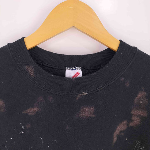 ジャージーズ JERZEES 90S USA製 ペイント ブリーチ加工 クルーネック スウェット メンズ import:XL