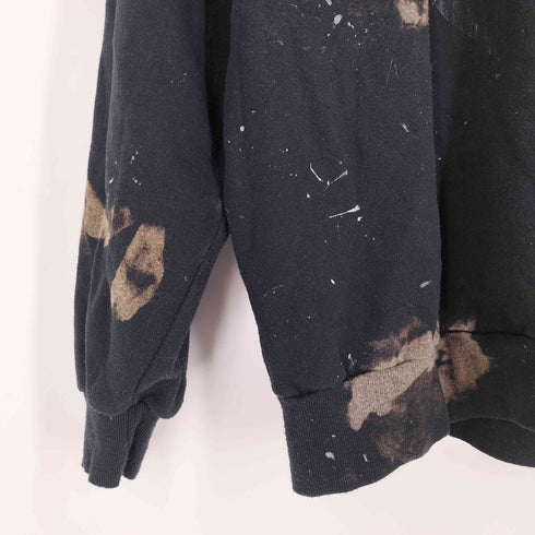 ジャージーズ JERZEES 90S USA製 ペイント ブリーチ加工 クルーネック スウェット メンズ import:XL