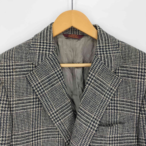 モンゴメリー Montgomery locker room USA製 グレンチェック 2B シングル テーラード ジャケット メンズ