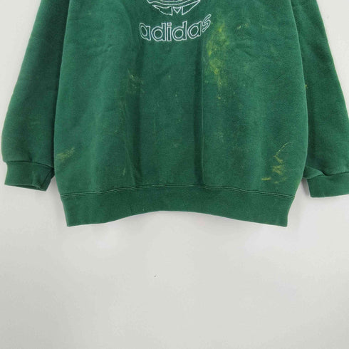 アディダス adidas 80-90s USA製 万国期タグ トレフォイルロゴ刺繍 スウェットプルオーバー メンズ JPN:XL