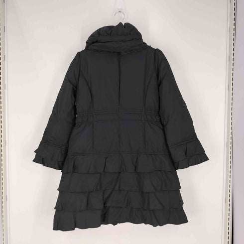 アンドラブマサミサトミ &love MASAMI SATOMI 丸襟 ジップアップ パッカリング Aライン ダウン コート レディース LL