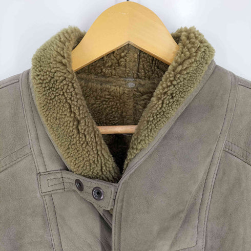 裏ボア ラグランスリーブ ムートン ジャケット コート メンズ