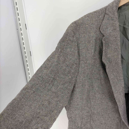 american craftsmen la mer USA製 エルボーパッチ ヘリンボーン 2Bシングルテーラードジャケット メンズ