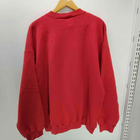 ディスカス アスレチック Discus Athletic 90S USA製 2枚タグ 50/50 ポリ コットン ロゴ 刺繍 クルーネック スウェット メンズ import:XL