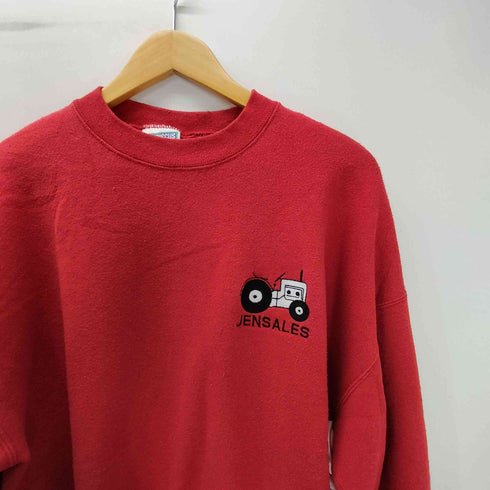 ディスカス アスレチック Discus Athletic 90S USA製 2枚タグ 50/50 ポリ コットン ロゴ 刺繍 クルーネック スウェット メンズ import:XL