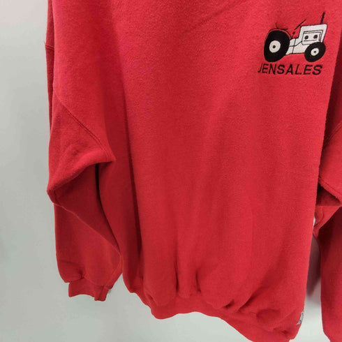 ディスカス アスレチック Discus Athletic 90S USA製 2枚タグ 50/50 ポリ コットン ロゴ 刺繍 クルーネック スウェット メンズ import:XL