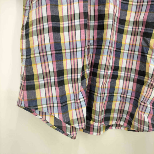 ブルックスブラザーズ BROOKS BROTHERS マドラスチェック ハーフボタン プルオーバーシャツ メンズ JPN:XL