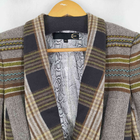 ジャストカヴァリ Just Cavalli 総柄 テーラードジャケット レディース 40