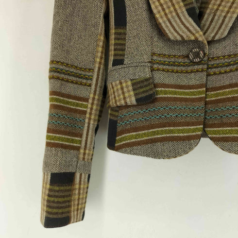 ジャストカヴァリ Just Cavalli 総柄 テーラードジャケット レディース 40