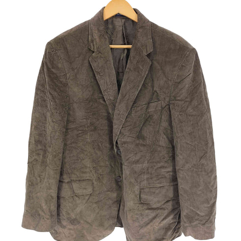 スタッフォード STAFFORD 裏地ペイズリー柄 コーデュロイ エルボーパッチ 2B シングル テーラード ジャケット classic fit メンズ 42R