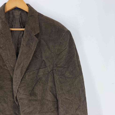 スタッフォード STAFFORD 裏地ペイズリー柄 コーデュロイ エルボーパッチ 2B シングル テーラード ジャケット classic fit メンズ 42R