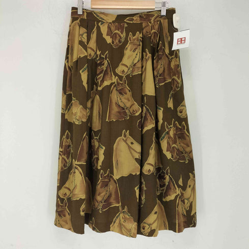 アクアスキュータム AQUASCUTUM ホースプリントプリーツスカート レディース 11