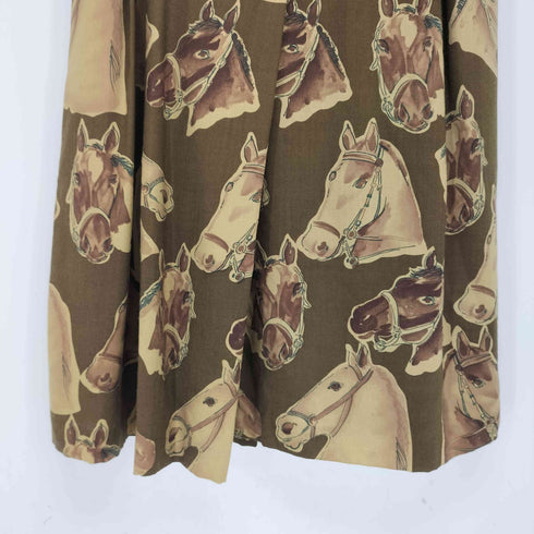 アクアスキュータム AQUASCUTUM ホースプリントプリーツスカート レディース 11