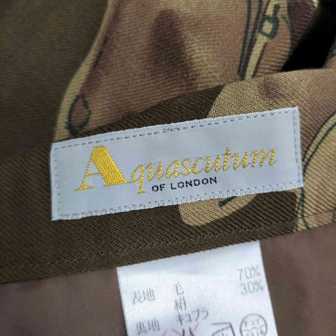 アクアスキュータム AQUASCUTUM ホースプリントプリーツスカート レディース 11