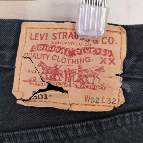 リーバイス Levis EURO LEVI’S p44刻印 後染め 501 デニムパンツ メンズ w32