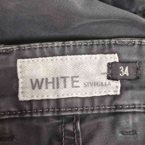 シビリア SIVIGLIA WHITE イタリア製 ストレッチ ボタンフライ パンツ メンズ 34