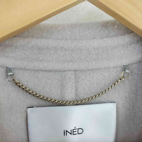 イネド INED ドロップショルダーリバーコート レディース 7