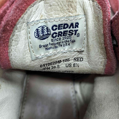 セダークレスト CEDAR CREST UBIQ レースアップ スウェードブーツ メンズ JPN:26.5