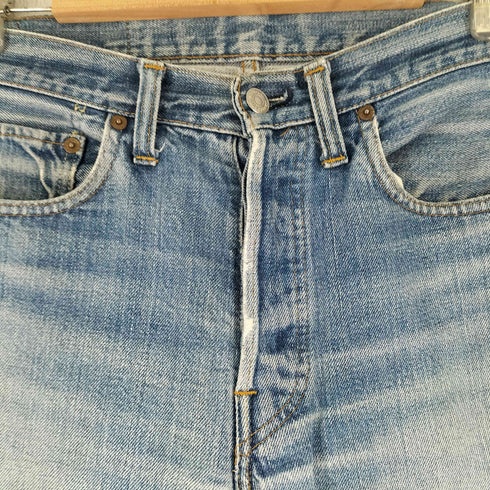 リーバイス Levis 66前期 501 ボタン裏刻印6 ポケット裏シングル ボタンフライ デニムパンツ メンズ 29×34