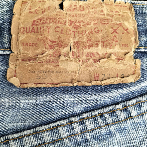 リーバイス Levis 66前期 501 ボタン裏刻印6 ポケット裏シングル ボタンフライ デニムパンツ メンズ 29×34