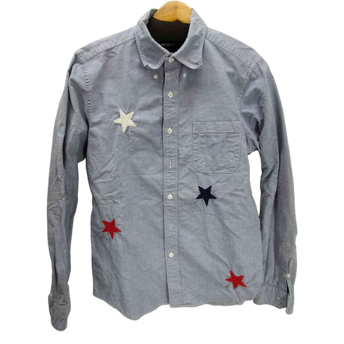 ソフネット SOPHNET. 17SS STAR EMBROIDERY B.D SHIRT スター 刺繍 ボタンダウン シャンブレー シャツ メンズ JPN:M