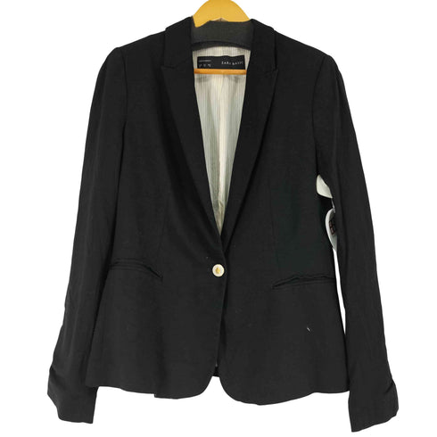 ザラ ZARA レーヨン混 テーラードジャケット レディース import:XL