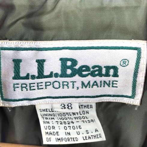 エルエルビーン L.L.Bean 80S USA製 ロケットタロン A2 レザージャケット メンズ US:38
