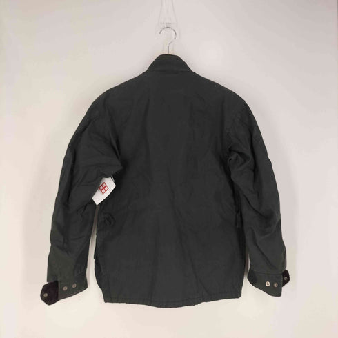 GRENFELL SPORT 英国製 襟裏コーデュロイ 裏地チェック ジップアップ マルチポケット ジャケット メンズ UK:36