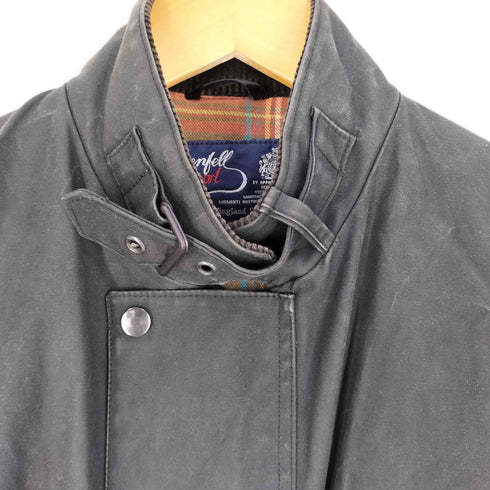 GRENFELL SPORT 英国製 襟裏コーデュロイ 裏地チェック ジップアップ マルチポケット ジャケット メンズ UK:36