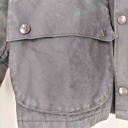 GRENFELL SPORT 英国製 襟裏コーデュロイ 裏地チェック ジップアップ マルチポケット ジャケット メンズ UK:36