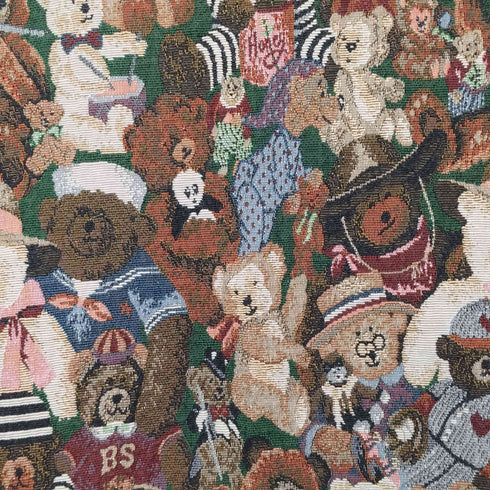 くま 刺繍 ゴブラン織り ベスト レディース