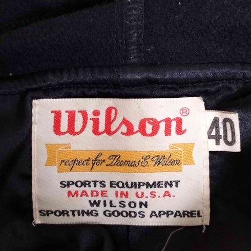 ウィルソン Wilson USA製 復刻タグ ヒットユニオン ナイロン ウール ショート コート メンズ US:40