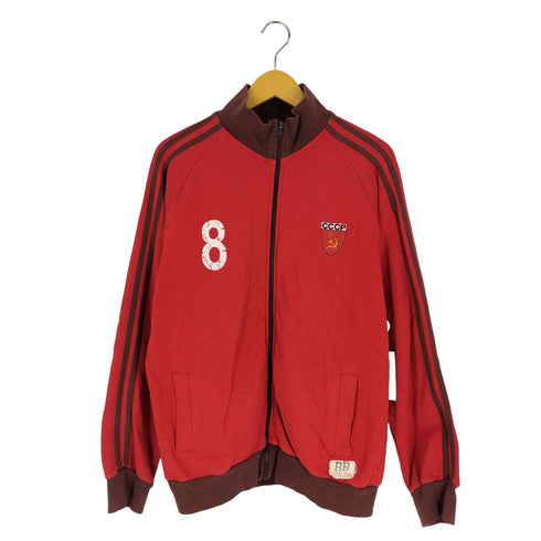 BB LONDON CCCP ソビエト連邦 旧ソ連 プリント ヴィンテージ加工 トラックジャケット ジャージ メンズ 3