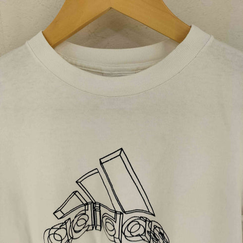 アディダス adidas 90s USA製 パフォーマンスロゴ L/S Tシャツ レディース M