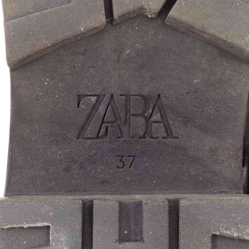 ザラ ZARA チャンキー 厚底 サイドゴアブーツ レディース