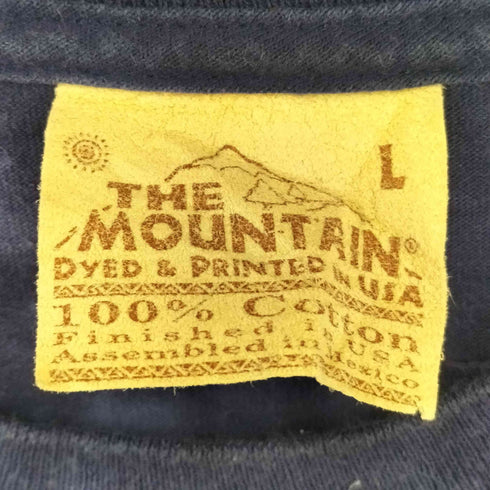 ザマウンテン the mountain 90s USA製 タイダイプリントクルーネックTシャツ メンズ L