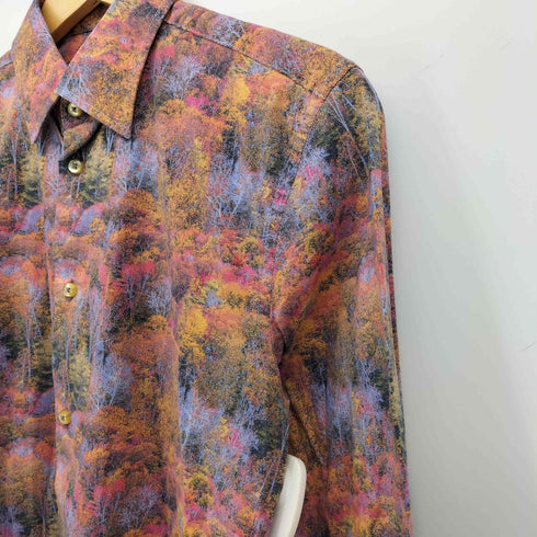 COTON DOUX 総柄 森 L/S シャツ メンズ 38/15
