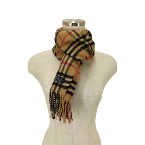 バーバリーズ BURBERRYS ノバチェック 100%カシミヤ マフラー レディース