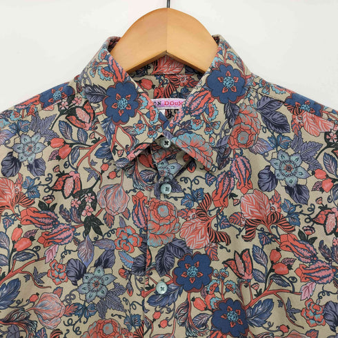 COTON DOUX 花柄 L/S シャツ メンズ 38/15