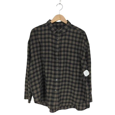 GEORGE'S レーヨン混 チェック柄 シャツ レディース import:M