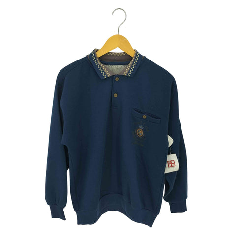 TRAD CLUB COLEECTION ロゴ刺繍 ポロ スウェット メンズ