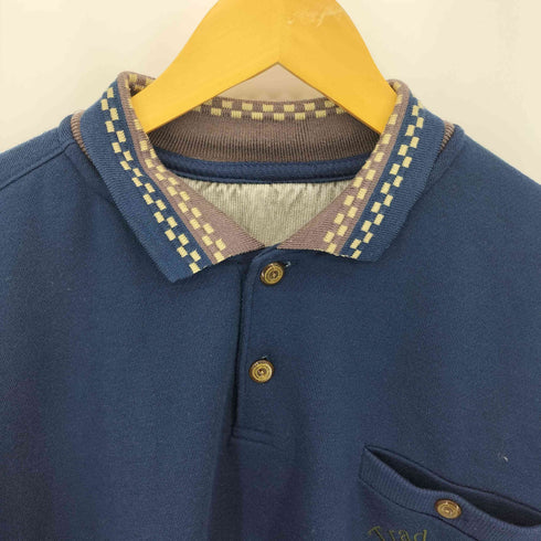 TRAD CLUB COLEECTION ロゴ刺繍 ポロ スウェット メンズ