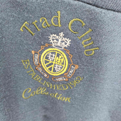 TRAD CLUB COLEECTION ロゴ刺繍 ポロ スウェット メンズ