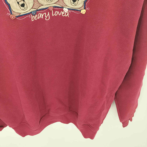 MCC SPORTWEAR 90s BEARロゴ刺繍 クルーネック スウェット レディース import:M